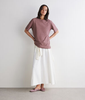 コットン ショートスリーブ クルーネックTシャツ