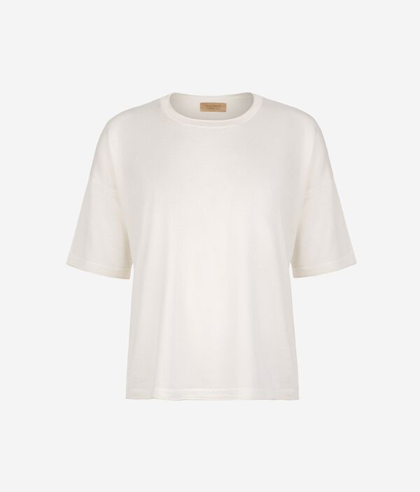 カシミヤ シルクファイン オーバーサイズ Tシャツ