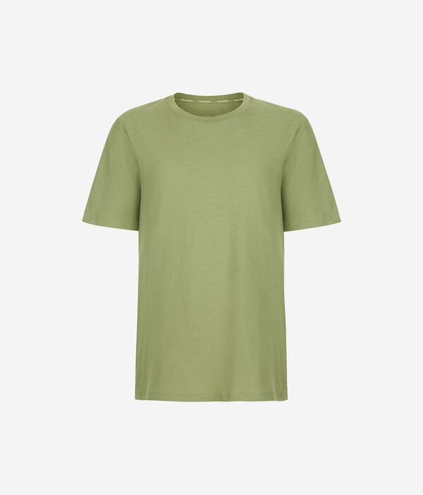 コットン ショートスリーブ クルーネックTシャツ