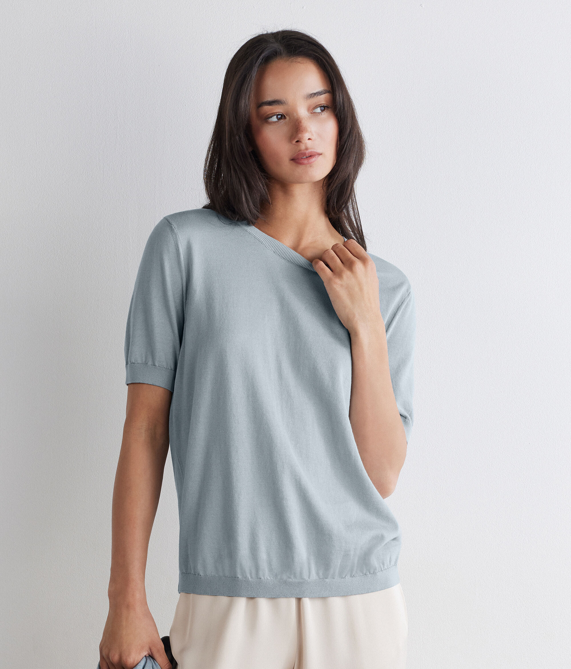 フレッシュコットン クルーネック Tシャツ