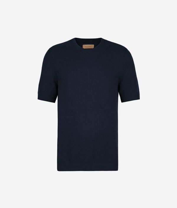 コットン ワッフルニット Tシャツ