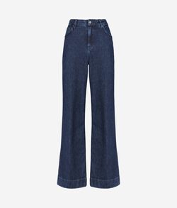 カシミヤデニム フレアパンツ