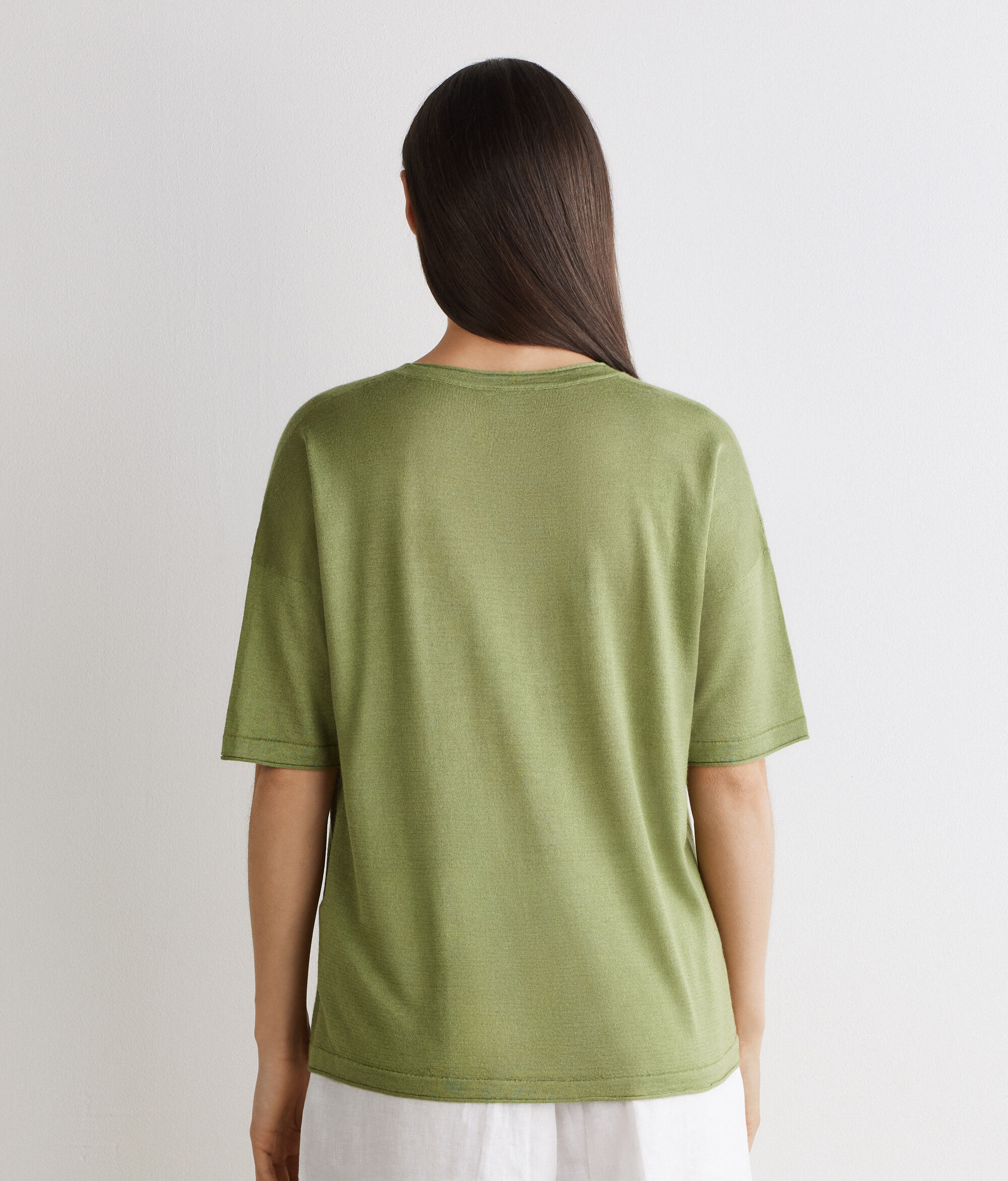 カシミヤ シルクファイン オーバーサイズ Tシャツ