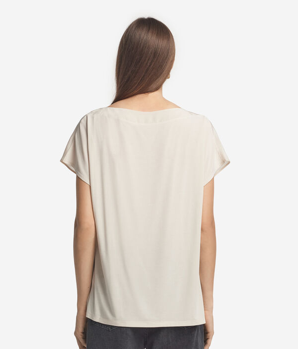 シルク&モダール ボートネック Tシャツ