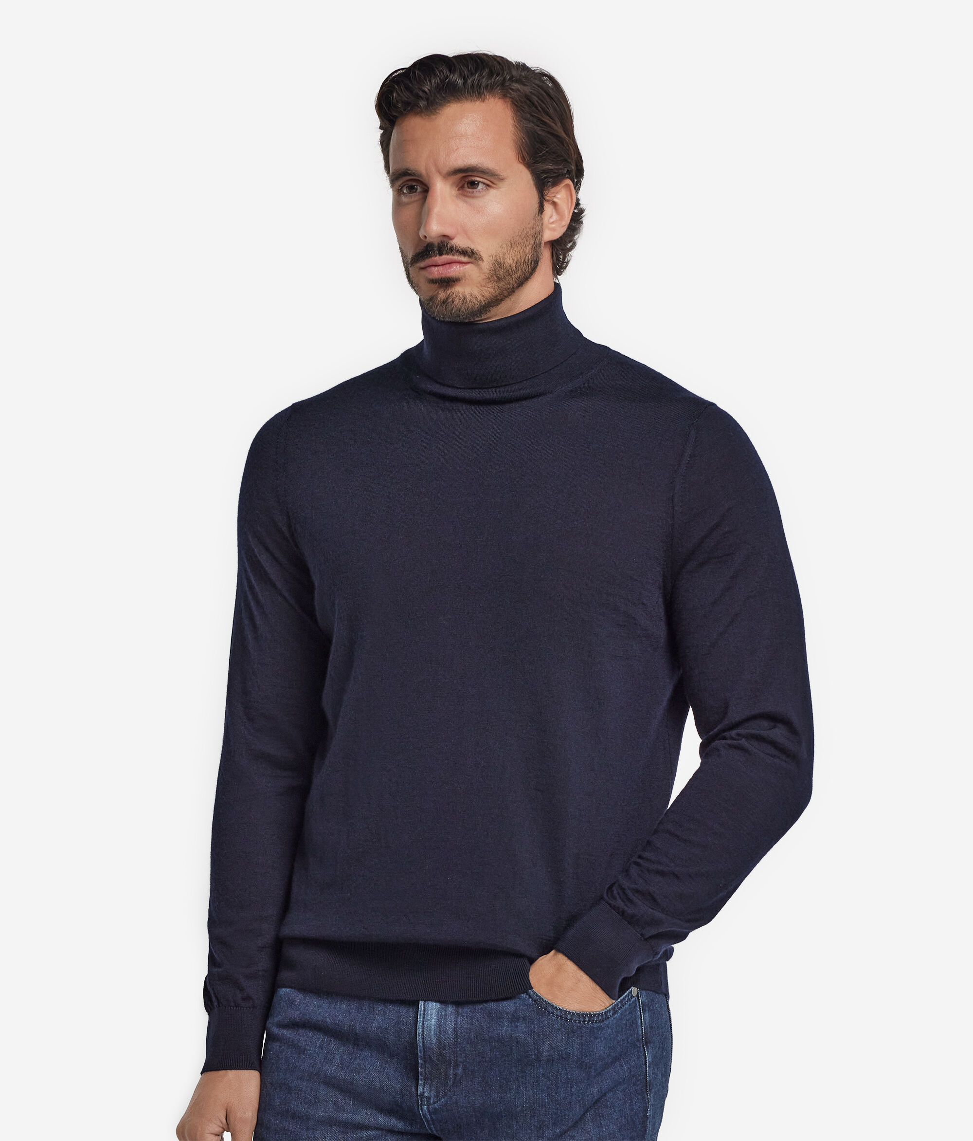 ウルトラファインカシミヤ タートルネックセーター